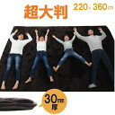 【最大20%OFFクーポン配布&P5倍】大型 ラグマット/こたつ敷布団 【ブラウン 約220×360cm】 長方形 防滑 〔リビング ダイニング〕【代引不可】