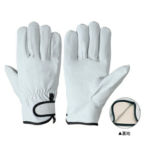 シモン 豚革手袋 フィット感良し PL-719 SIMON 豚革 袖口マジック 裏地付き 10双入