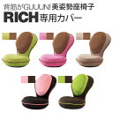 「 背筋がGUUUN 美姿勢座椅子 リッチ専用替えカバー 」全5色【洗い替え 交換用 RICH グーン 背すじがGUUN 背すじがGUUUN 腰痛 座椅子 ..