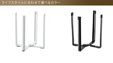 【LINEでクーポン】 「ポリ袋エコホルダー タワー」【ホワイト ブラック 三角コーナー 高さ16.5cm】