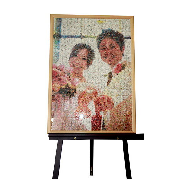 【B1サイズ】モザイクアートジグソーパズル 写真入り 1989ピース 木製フレームセット 送料無料 オリジナル ギフト プレゼント