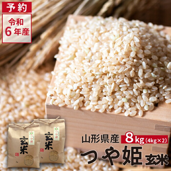 先行予約 令和6年産 新米 米 つや姫 送料無料 玄米 8kg 4kg×2袋 山形県産 お米 こめ 山形直送 寒河江 直送 2024年産 山形県 寒河江市 人気のサムネイル