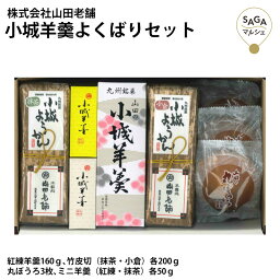 小城羊羹よくばりセット 羊羹 ようかん 紅練羊羹 竹皮切 抹茶 小倉 丸ぼうろ ミニ羊羹 紅練 抹茶 和菓子 おやつ 銘菓 九州佐賀 お取り寄せグルメ