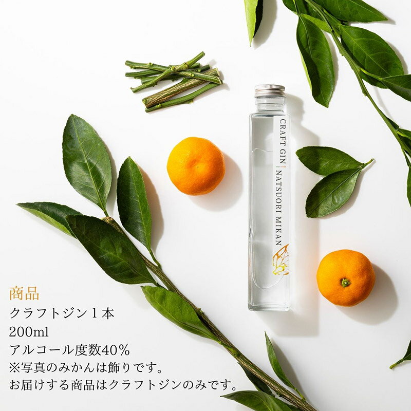 みかんの木をまるごと詰め込んだお酒「CraftGin NatsuoriMikan」唐津市 大場農園