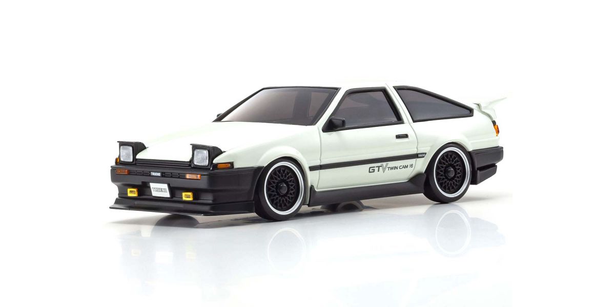 京商　 ミニッツAWD トヨタ スプリンター トレノ AE86 GTV ホワイト 32623GTV