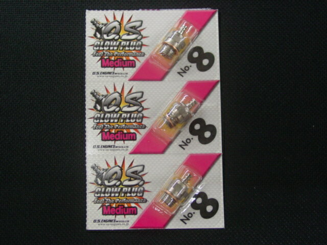 小川精機　OS　グロープラグ　No，8　3個セット