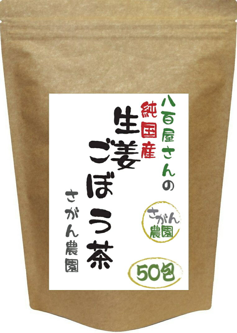 生姜ごぼう茶 お得用 (2.0g×50包)【ダイエット茶/ゴボウ茶/国産ごぼう茶/ごぼう茶 国産 送料無料/ごぼう茶/ごぼう茶 国産 送料無料 ティーパック/国産ごぼう茶 送料無料/ゴボウ茶/国産ゴボウ茶/ ティーバッグ】 10P09Jul16