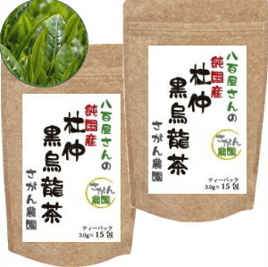 杜仲黒烏龍茶 国産 お得用 (3.0g×15包×2セット)【とちゅう茶 国産/杜仲茶 ティーバッグ/ティーパック/黒烏龍茶】 10P09Jul16