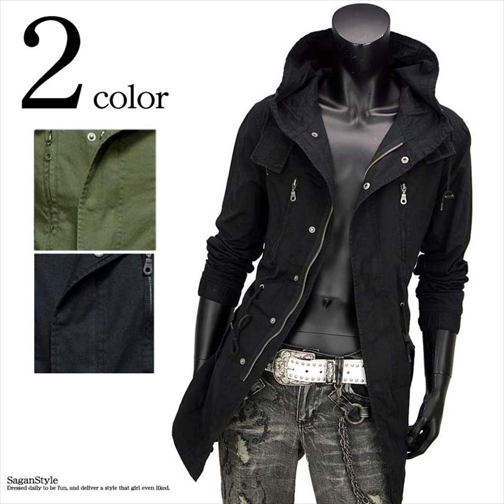 モッズコート メンズ アウター メンズ コート ジャケット 薄手 ロングコート 着こなし オシャレ ミリタリーコート MODS M-51 タイト 大きいサイズ ...