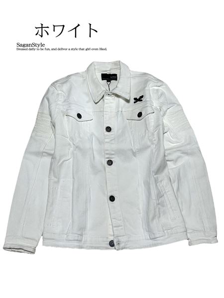 【送料無料】メンズ 男性 アウター ストレッチツイルバイカーブルゾン Gジャン 男 かっこいい 服 AD051102-08 sgra3