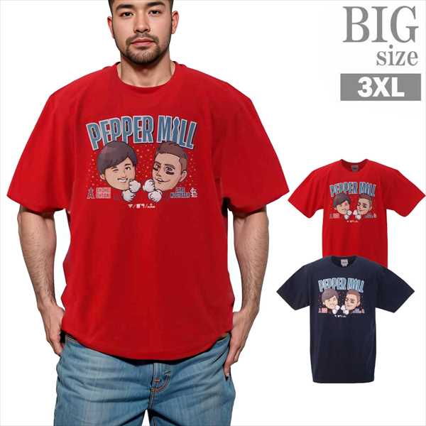 乐天商城 - Tシャツ 大谷翔平 ヌートバー 大きいサイズ メンズ ペッパーミル プリントT WBC 可愛い 男 かっこいい 服 C060213-01