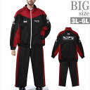 ジャージ上下 新日本プロレス 大きいサイズ メンズ プリント ロゴ 配色切替え セットアップ 男 かっこいい 服 C061226-02