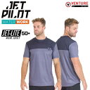 ジェットパイロット JETPILOT 2025 Tシャツ メンズ 速乾 送料無料 ベンチャー SS ハイドロ Tシャツ JA24184