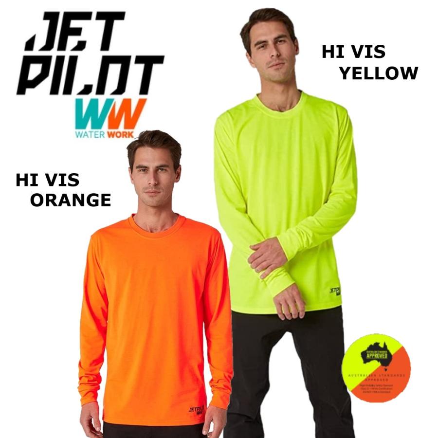 樂天商城 - 大きいサイズ ジェットパイロット JETPILOT Tシャツ ワークウェア 送料無料 ハイ ビジ ロー ヒット LS Tシャツ JPW71 ロンT 高視認