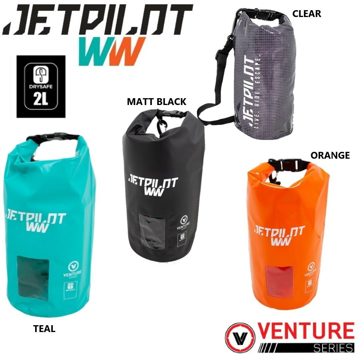 樂天商城 - ジェットパイロット JETPILOT 防水バッグ 送料380円 ベンチャー ドライ セーフ バッグ 2L ACS21909 防水コート マリンバッグ