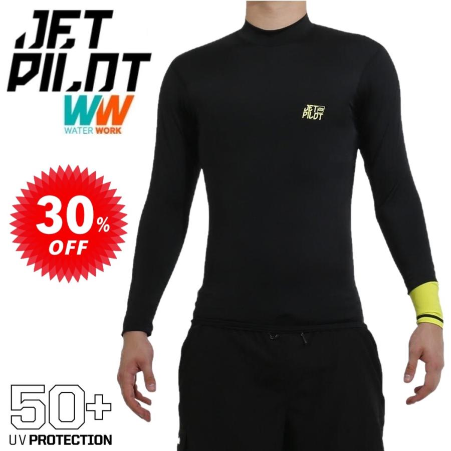 Long-Sleeved - 大きいサイズ ジェットパイロット JETPILOT メンズ ラッシュガード 長袖 セール 30％オフ 送料無料 スプライス L/S ラッシー S18505 ジェット ウェイク サップ