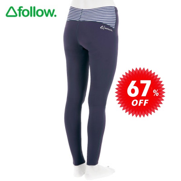 Wet Suits - 【訳あり アウトレット】フォロー Follow アウトレット レギンス 最終セール 67％オフ 送料無料 レディース アトランティス 1.5MM ネオ レギンス F97023 ネイビー 06/XS