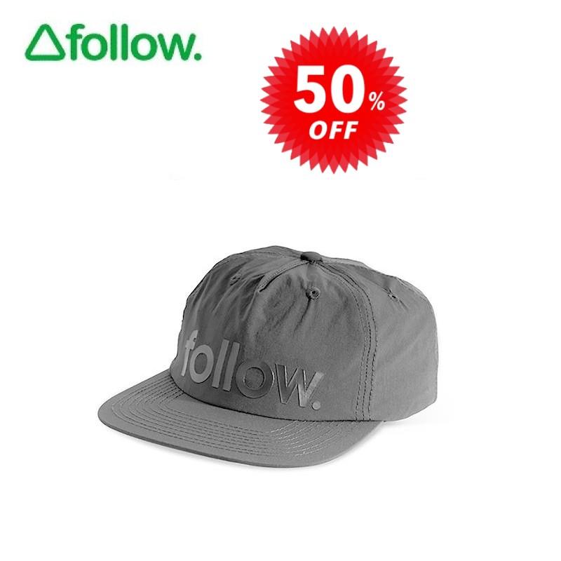 【訳あり アウトレット】フォロー Follow メンズキャップ セール 50％オフ ロゴ フォームレス キャップ LOGO FORMLESS CAP F98013 ブラック