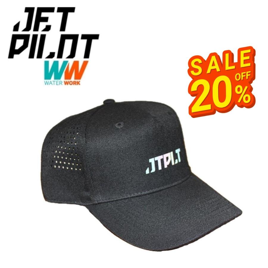 JETPILOT Bolt Snapback Cap W22808 Black - 20% Off Sale! (Marine/Beach Hat)
