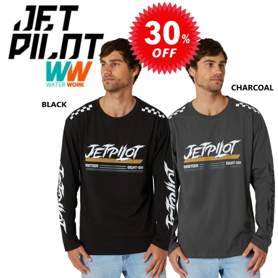 樂天商城 - 大きいサイズ ジェットパイロット JETPILOT Tシャツ 長袖 セール 30%オフ 送料無料 レース テック L/S メンズ Tシャツ W23609 ロンT