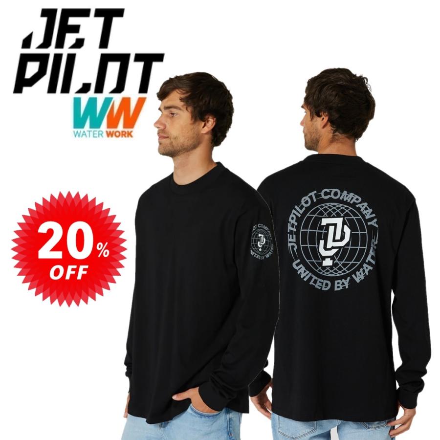 樂天商城 - ジェットパイロット JETPILOT Tシャツ 長袖 セール 20%オフ 送料無料 グローバル L/S メンズ Tシャツ W23608 ロンT