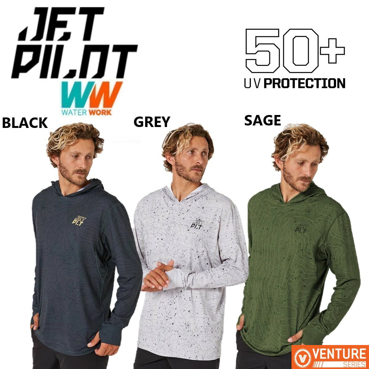 樂天商城 - 大きいサイズ ジェットパイロット JETPILOT 送料無料 ベンチャー LS フィッシング プルオーバー JA23182 長袖 釣り