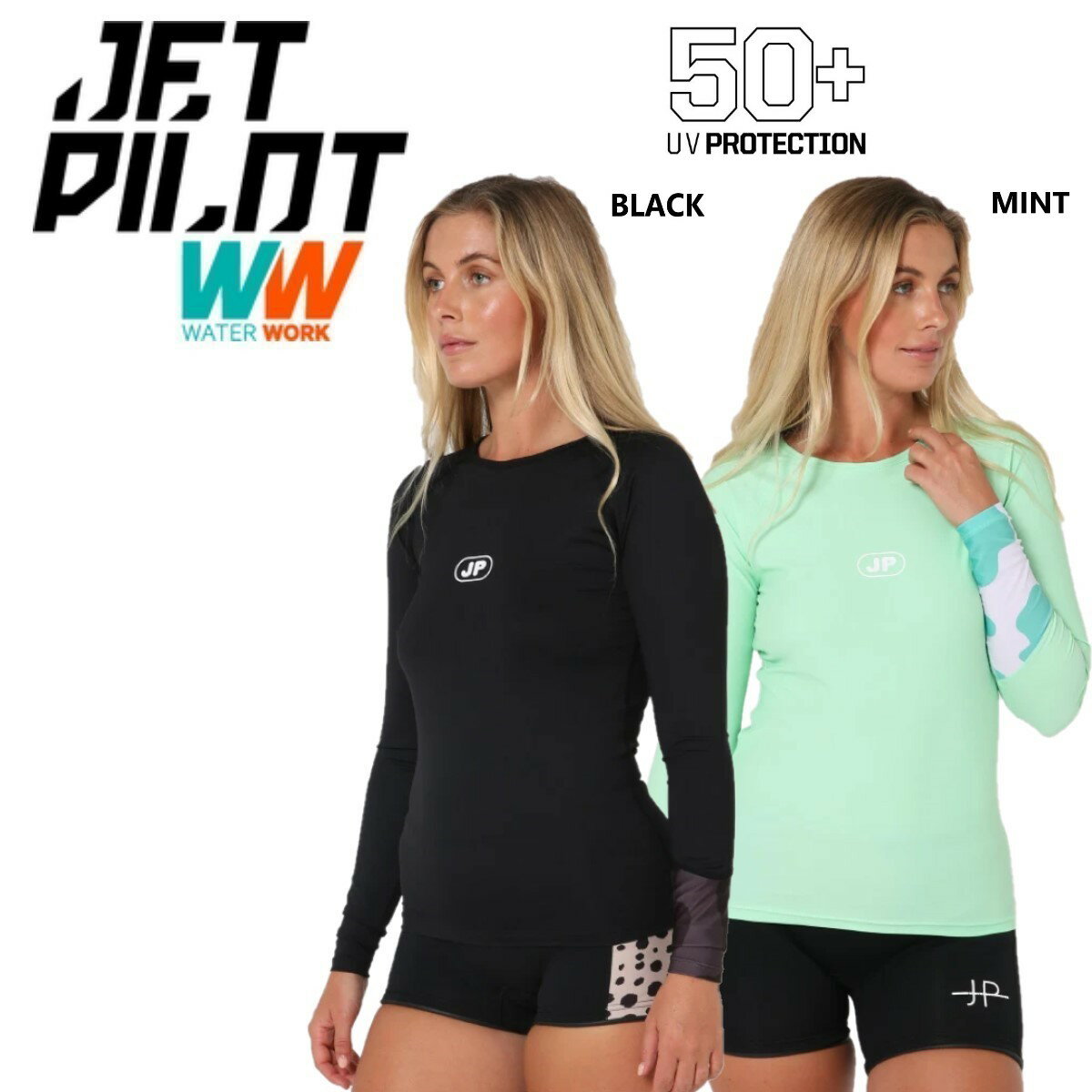 ジェットパイロット JETPILOT レディース ラッシュガード 長袖 送料無料 ザーラ L/S ラッシー S23025(4.0)