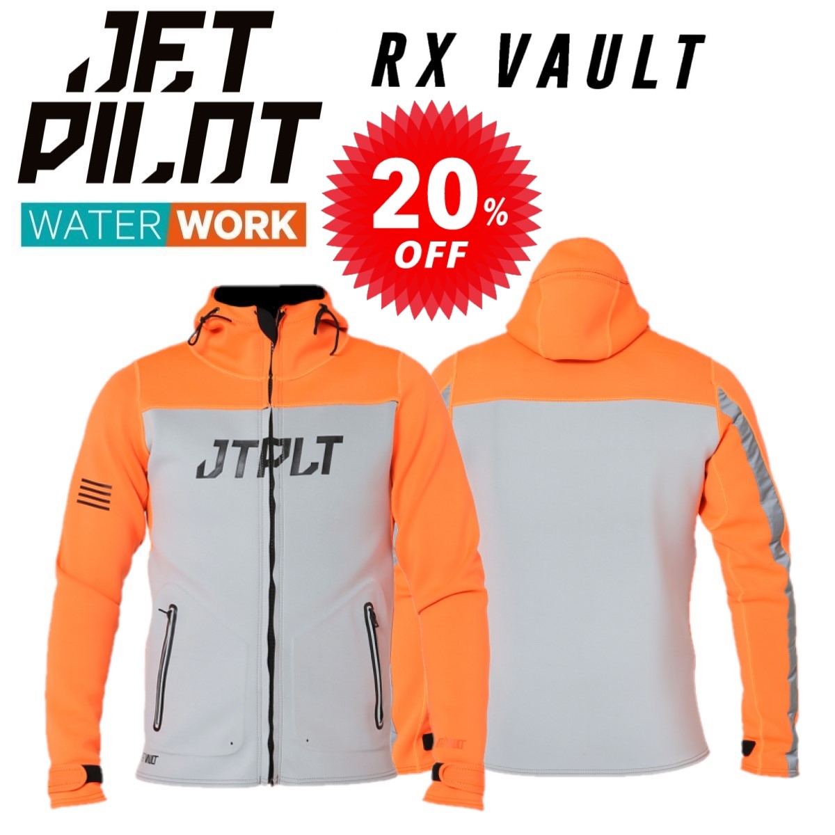 Wet Suits - 大きいサイズ ジェットパイロット JETPILOT マリンコート セール 20%オフ 送料無料 RX ツアーコート JA22171 ボートコート ジェット サップ