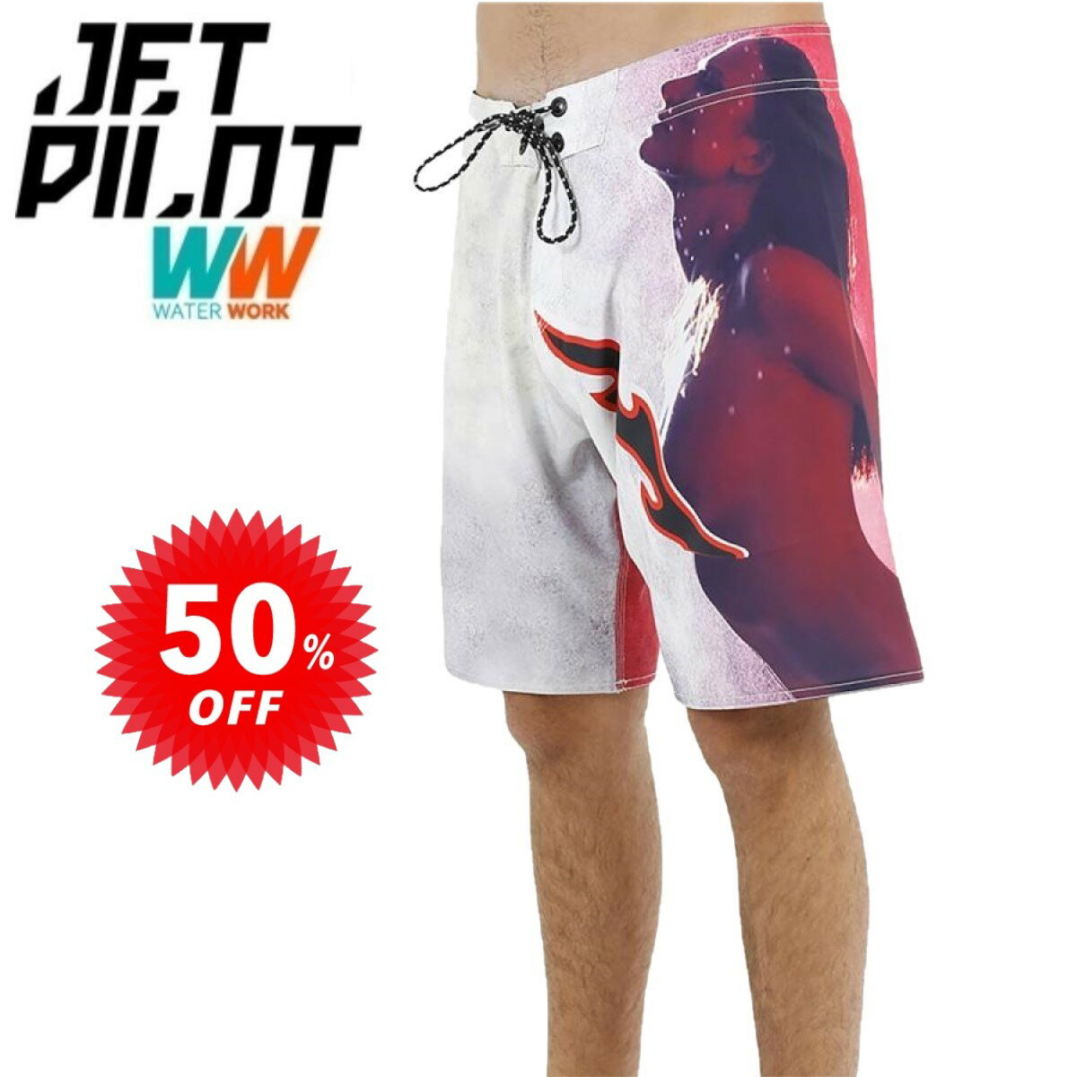樂天商城 - 【週替わりセール 50%オフ】ジェットパイロット JETPILOT ボードパンツ 送料無料 ネイキッド フレイム メンズ ボードショーツ S19906 海パン マリン