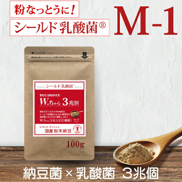 【あらびき 粉末なっとう】100g◎小さじ1杯（20パック分）500億個で菌活！◎無添加 粉なっとう・国産大豆・災害時の備蓄用納豆に！-