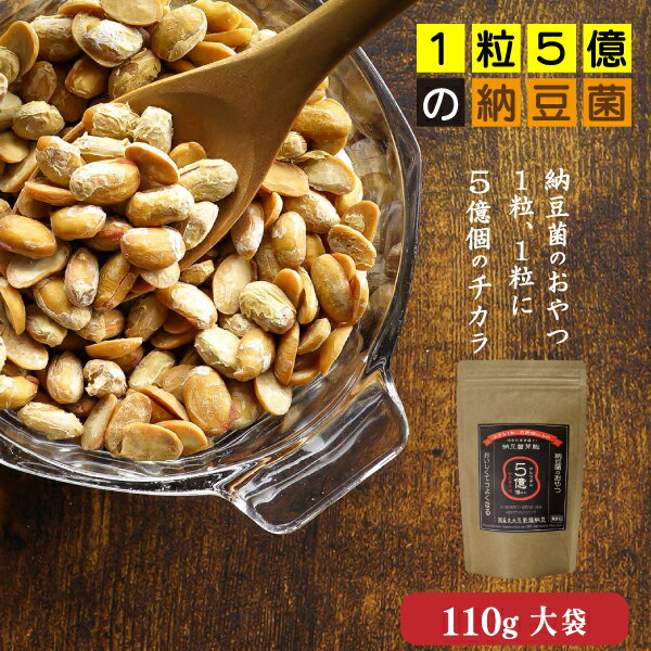 【丸大豆 乾燥納豆】110g（大袋）◎納豆菌だから！おやつで食べても罪悪感ゼロ◎- 無添加・国産・フリーズドライ納豆・災害備蓄用納豆にOK-