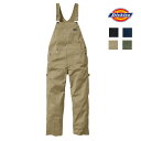 D-769 Dickies ディッキーズ オーバーオール T/Cストレッチオーバーオール 作業着 メンズ レディース 長袖 カジュアル サロペット