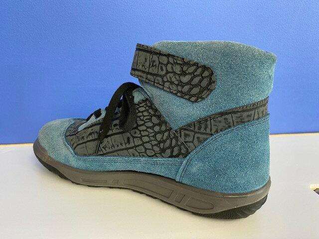 【人気の青木安全靴】人気のハイカット安全靴 ZR−21シリーズ　2020最新作　ZR-21 DC（ダルブルー×クロコ）青木安全靴製造　正規品　※NEW RELAEASE