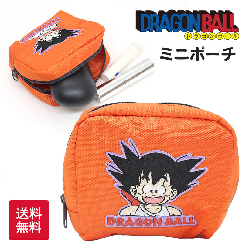 【送料無料】ドラゴンボール 孫悟空 P刺繍 ミニポーチ コスメポーチ 化粧ポーチ 小物入れ マルチポーチ マルチケース ガジェット入れ プレゼント プチギフト 誕生日 バレンタイン ホワイトデー キャラクターグッズ 悟空 幼少期 初期 エモいのサムネイル