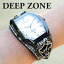 腕時計 ブレスウォッチ パイソンレザー Deep Zone トノーフェイス ホワイトフェイス スネークレザーベルト 専用ボックス付き #498-13 ◆ 本革 ヘビ皮 ホワイトメタル 休日 彼氏 父親 プレゼント ギフト メンズウォッチ ◆