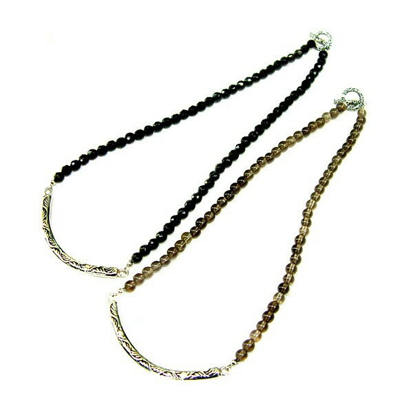 ネックレス メンズ オニキス クォーツ プレートシルバー925 ペンダントトップ