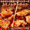 【店内全品ポイントアップ】牛肉 ホルモン 味付 特製味噌ダレ 上ミノ テッチャン 【選べる各200g-各1kg】 食べ比べセット ミノ シマチョウ 焼肉 焼肉用...