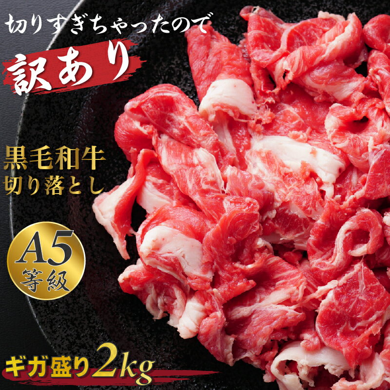 黒毛和牛 牛肉 切り落とし 売り切れ御免 A5等級 霜降り ギガ盛 2kg 200g×10 スライス 送料無料 母の日 父の日 プレゼ…