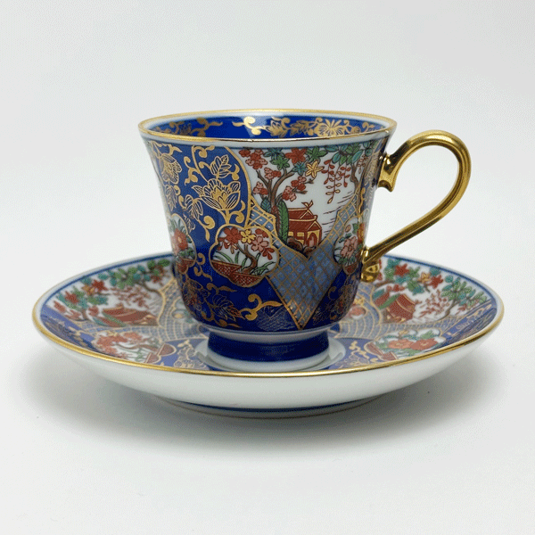 コーヒーカップ コーヒー碗皿 有田焼 遊苑 珈琲碗皿 （1客） Y171-W