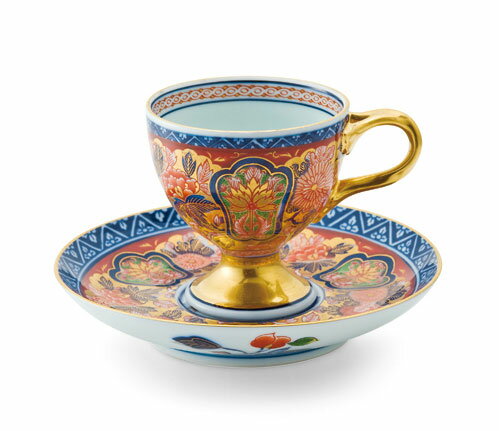 其泉窯 有田焼 極錦金彩古伊万里 コーヒー碗皿| コーヒーカップ ソーサー 珈琲碗皿 陶器 和食器 おしゃれ 日本製 ギフト プレゼント 贈答品