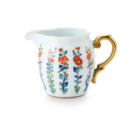 賞美堂其泉窯クリーマーミルク入れ陶器有田焼マイセン写し色絵草花文クリーマー【ポイント10倍】