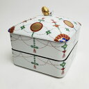 其泉窯 有田焼 錦日輪赤玉瓔珞文 二段重| おしゃれ 重箱 陶器 日本製 ギフト プレゼント 贈答品