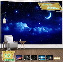 777円OFFクーポン タペストリー 夜空 月 ファンタジー イベント パーティー 癒し 装飾 おしゃれ ポスター 大きい 絵 壁 インテリア 布 目隠し 背景布 ファブリックポスター 部屋 飾りつけ モダン オンライン 北欧 RaogtCYU