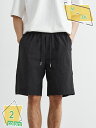 カーゴパンツ メンズ 夏用 ハーフパンツ 五分丈 ポケット 無地 吸汗速乾 短パン 快適 軽量 アウトドア ショーツ 大きいサイズ 半ズボン カジュアル ボトムス 綿100% ウエストゴム 調整紐 通気性 薄手 動きやすい RaogtCYU