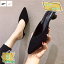 1000円OFFクーポン ローヒール パンプス サンダル レディース 靴 歩きやすい Vカット ポインテッドトゥ..