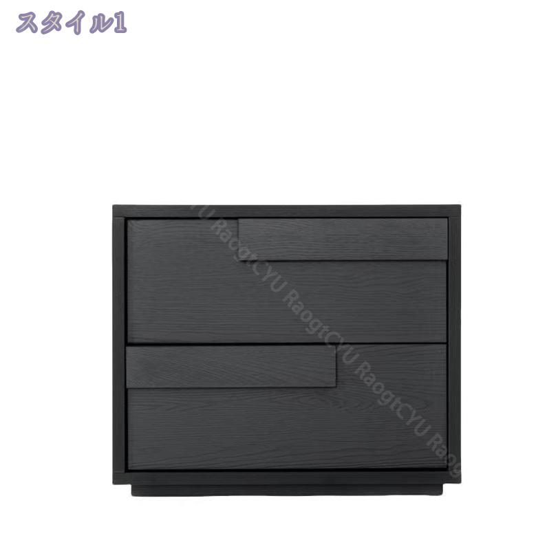 1000円OFFクーポン ベッドサイドキャビネット オールウッド ナイトスタンド タンド 木製ナイトスタンド 寝室 広々としたナイトスタンド 2つの密閉引き出し収納 ベッドサイドテーブル エンドテーブル リビングルーム RaogtCYU [2]