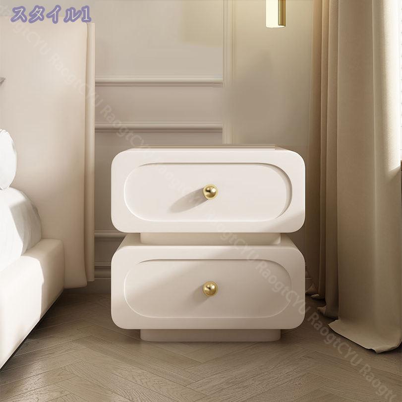 2000円OFFクーポン ナイトテーブル サイドテーブル引き出し付き 木製 ベッドサイドテーブル 寝室のサイドテーブル ベッドサイドテーブル収納 引き出し付きベッドサイドテーブル 組立不要 省スペース サイドテーブル RaogtCYU [2]