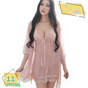500円OFFクーポン セクシーランジェリー ベビードール 誘惑下着 シースルー ルームウェア ナイトドレス Vネック 総レース 透け感 紐Tショーツ付き リボ...