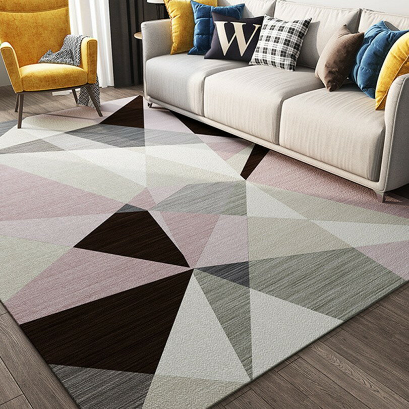 500円OFFクーポン ラグ カーペット 絨毯 ウレタン厚8mm モダンなサークル柄フランネルラグ ベージュ 3畳 ホットカーペット対応 こたつ敷き モダン 北欧デザイン 玄関マット おしゃれ 幾何学 子供部屋 RaogtCYU