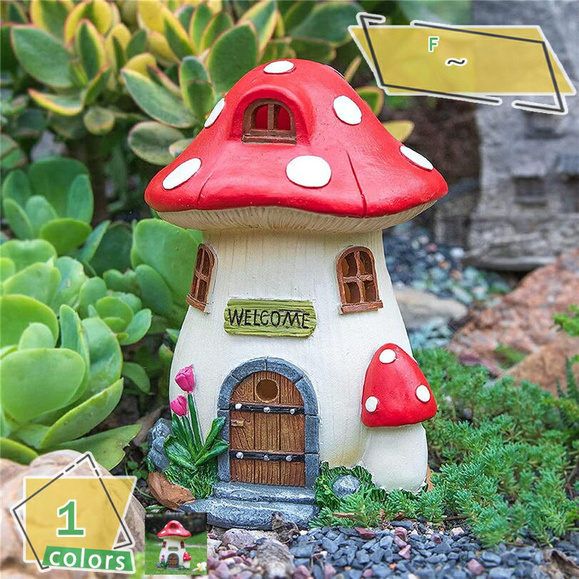 メイン素材：レジン★「ガーデン 置物 ハウス」：ソーラーライトをつけ、夜には童のようなキラキラを放つ、とっても可い置き物です。★「贈り物」：日常生活に庭やガーデンに趣が添うだけではなく、クリスマスやハロウィンなどの祝日にも適用します。節句の...